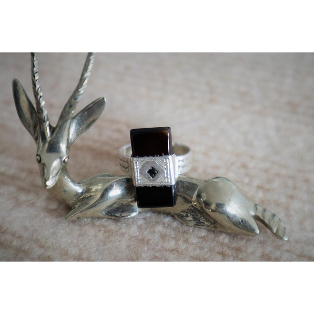 Bague Touareg Parchemin d'Agate