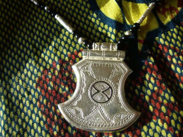 [CL202] Collier Touareg Argent Trapeze