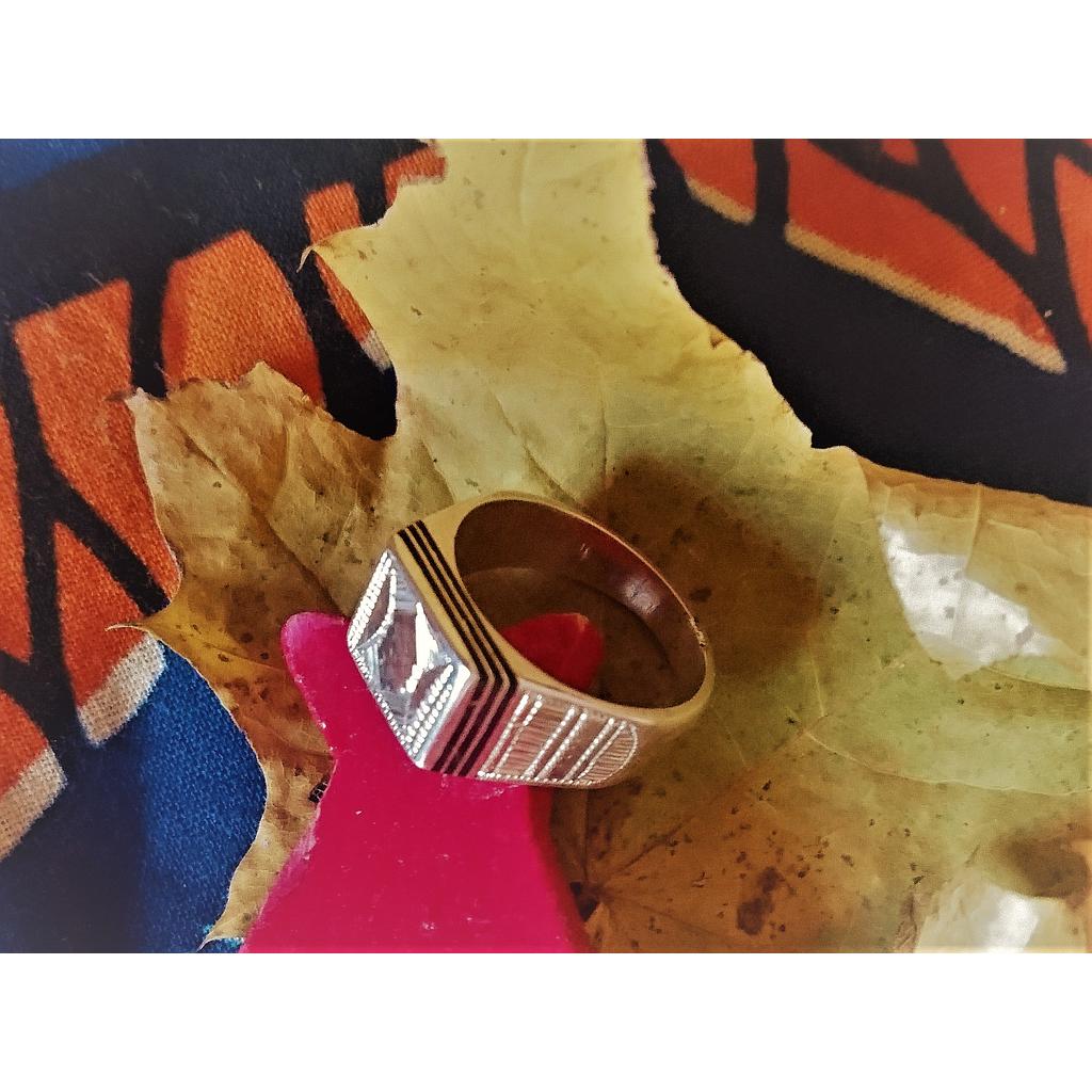 [BG22555] New _ Bague Touareg Chevalier Ebène (55)