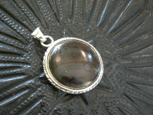 Pendentif Touareg Camee d'Ebene