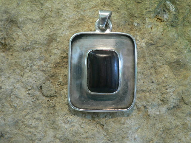 Pendentif Touareg Rectangle d'Argent