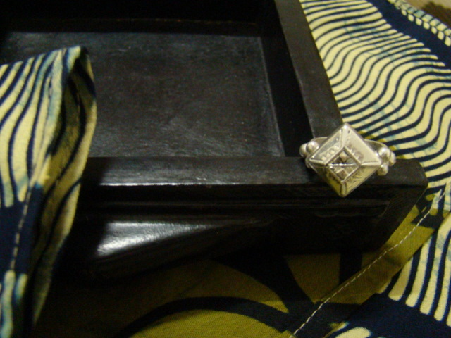 [BG101] Bague Touareg Carree Gravee