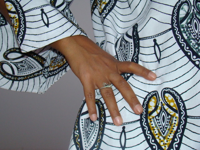 [BG501] Bague Touareg Croisee Main de Fatma - Reglable