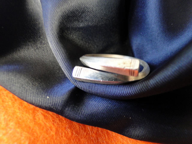 [BG507] Bague Touareg Croisee Serpent - Reglable