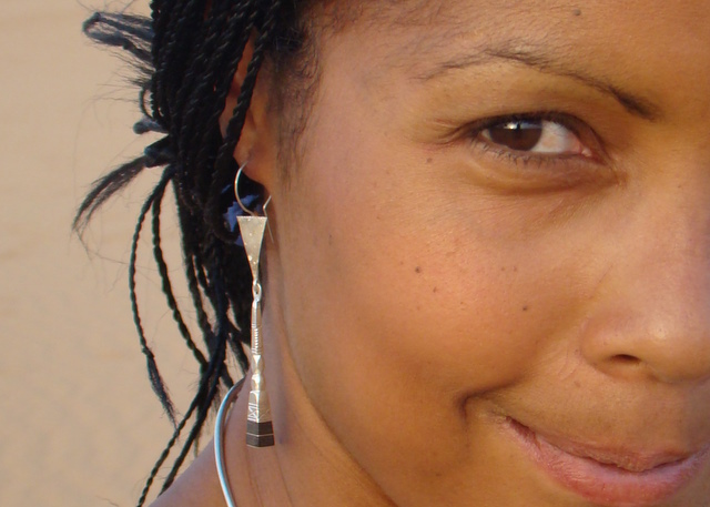 [BO202] Boucles Oreilles Touareg Grand Ezaghan Carre