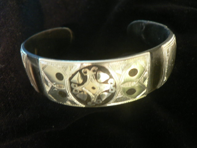 [BR700] Bracelet Touareg Corne Incrustee