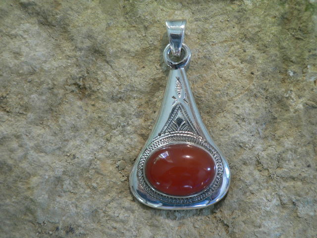 Pendentif Touareg Pierre Astre
