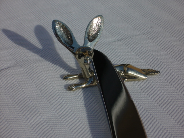 [AT509] Porte-couteaux Argent Touareg Renard des sables