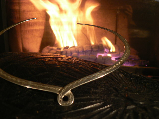 Tour du Cou Touareg Argent Grave Petit Serpent