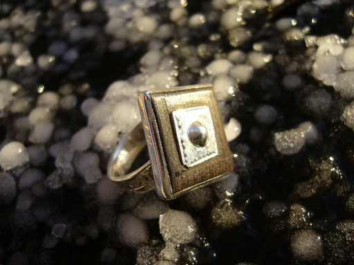 [BG212] Bague Touareg Coeur d'Argent