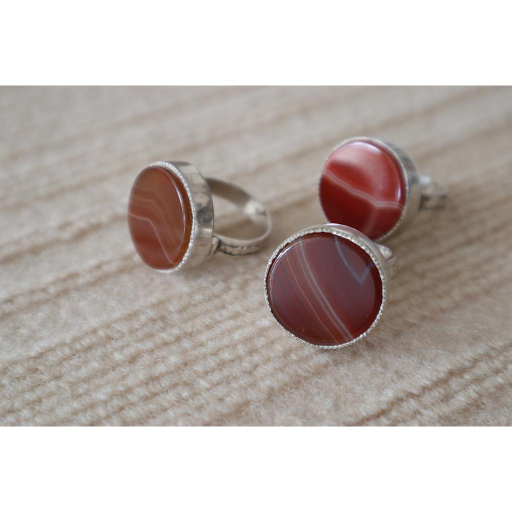 [BG30460] Bague Touareg Lune d'Agate