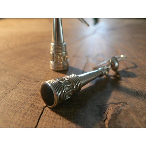 [BO108] Boucles Oreilles Touareg Pilon d'Argent