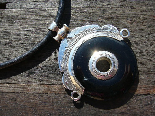 [CL406] Collier Touareg Eclipse Noire