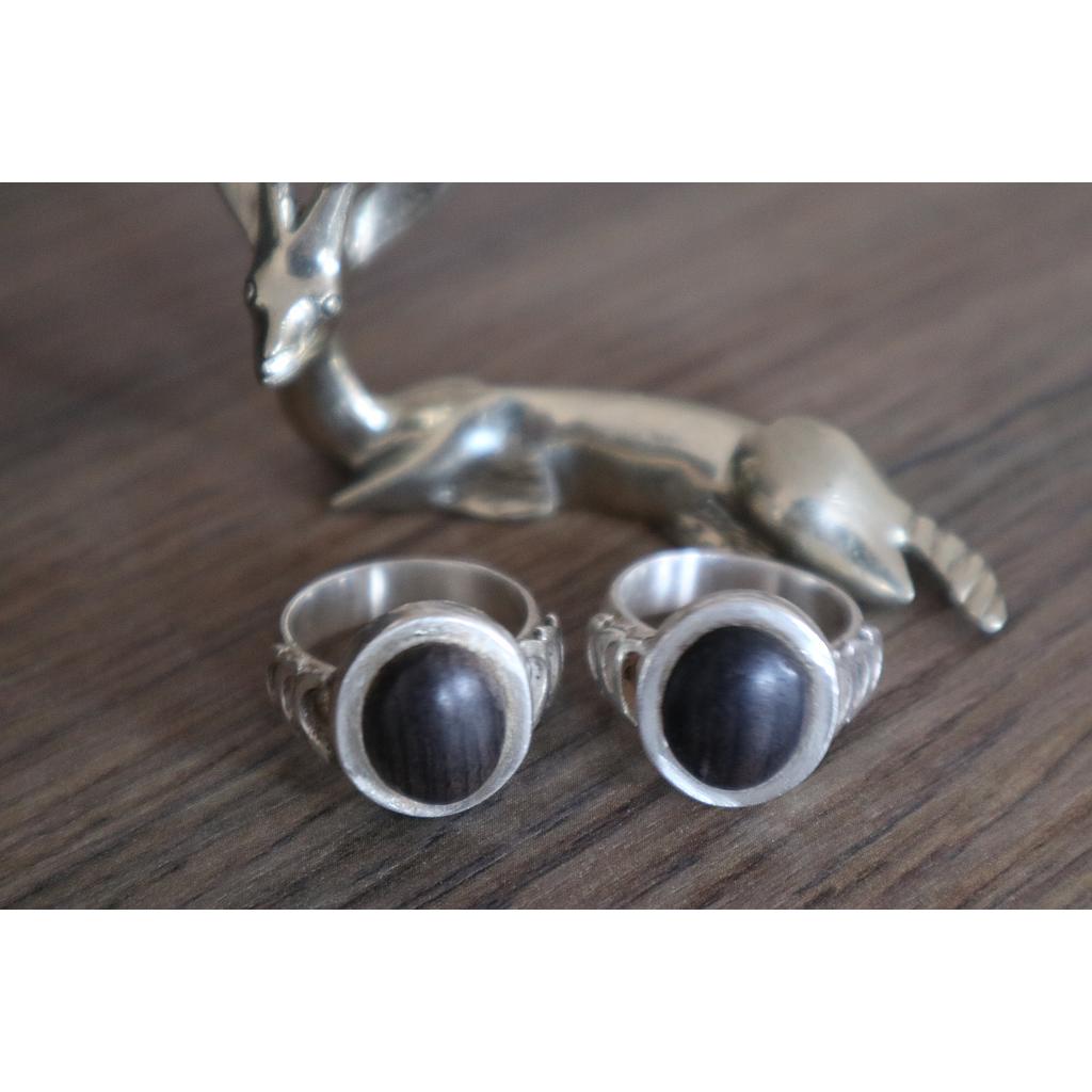 [BG221] New _ Bague Touareg Sérénité Ebène
