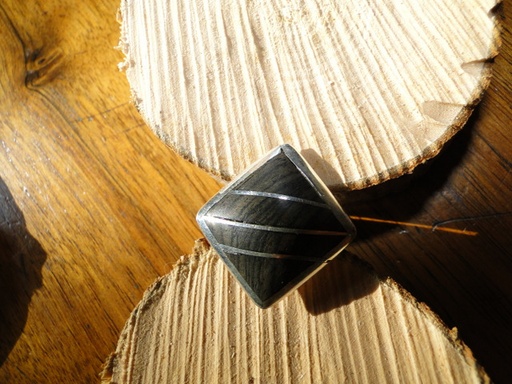 [BG602] Bague Touareg Carree - Reglable