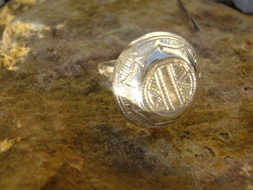 [BG111] Bague Touareg Grelot Grave