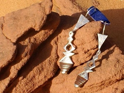[BO214] Boucles Oreilles Touareg Croix de Timia