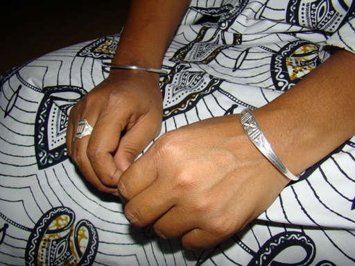 [BR502] Bracelet Touareg Argent Grave - Grand