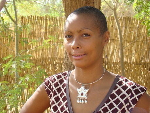 [CL403] Collier Touareg Houmaissa Rouge