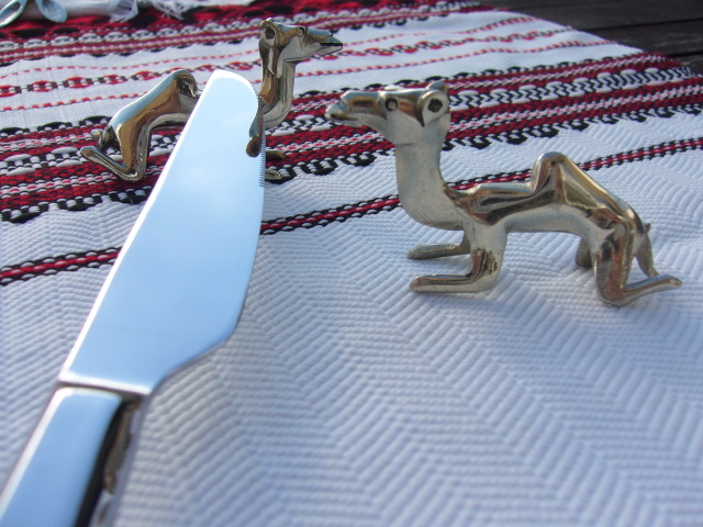 [AT510] Porte-couteaux Argent Touareg Dromadaire