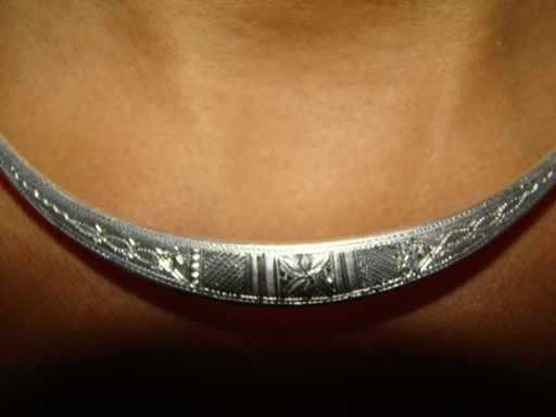 [CL101] Tour du Cou Touareg Argent Grave